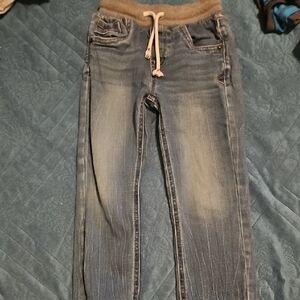 5/$10 Casual Blue Jeans with Gray Waistband